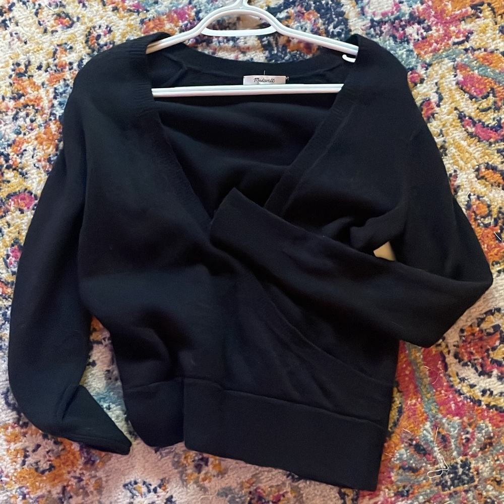 Madewell V Neck Wrap Sweater